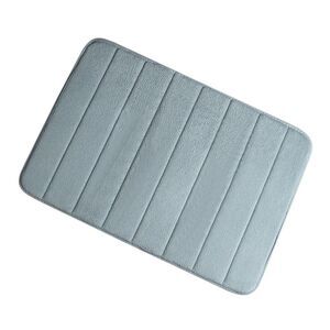 Bathroom Rugs Non-slip Soft Absorbent Memory Foam Bath Mats 24 X 16 Inch Gray